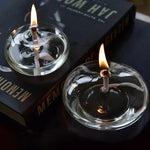 Elegante Glasöl-Lampe für stimmungsvolles Licht