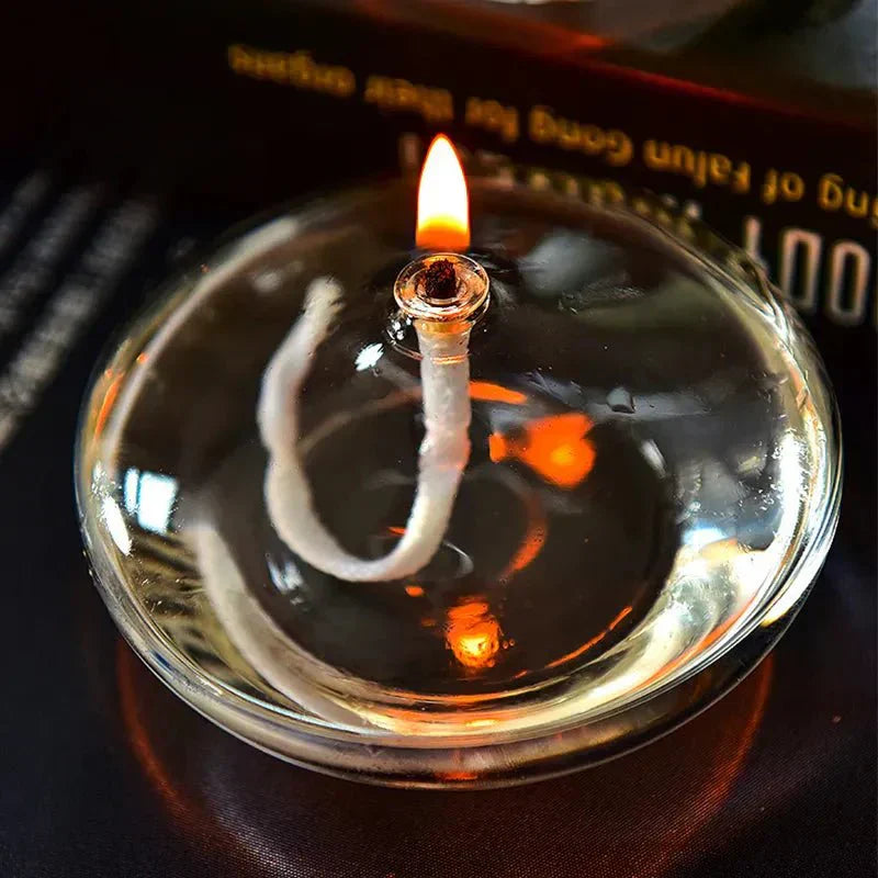 Elegante Glasöl-Lampe für stimmungsvolles Licht