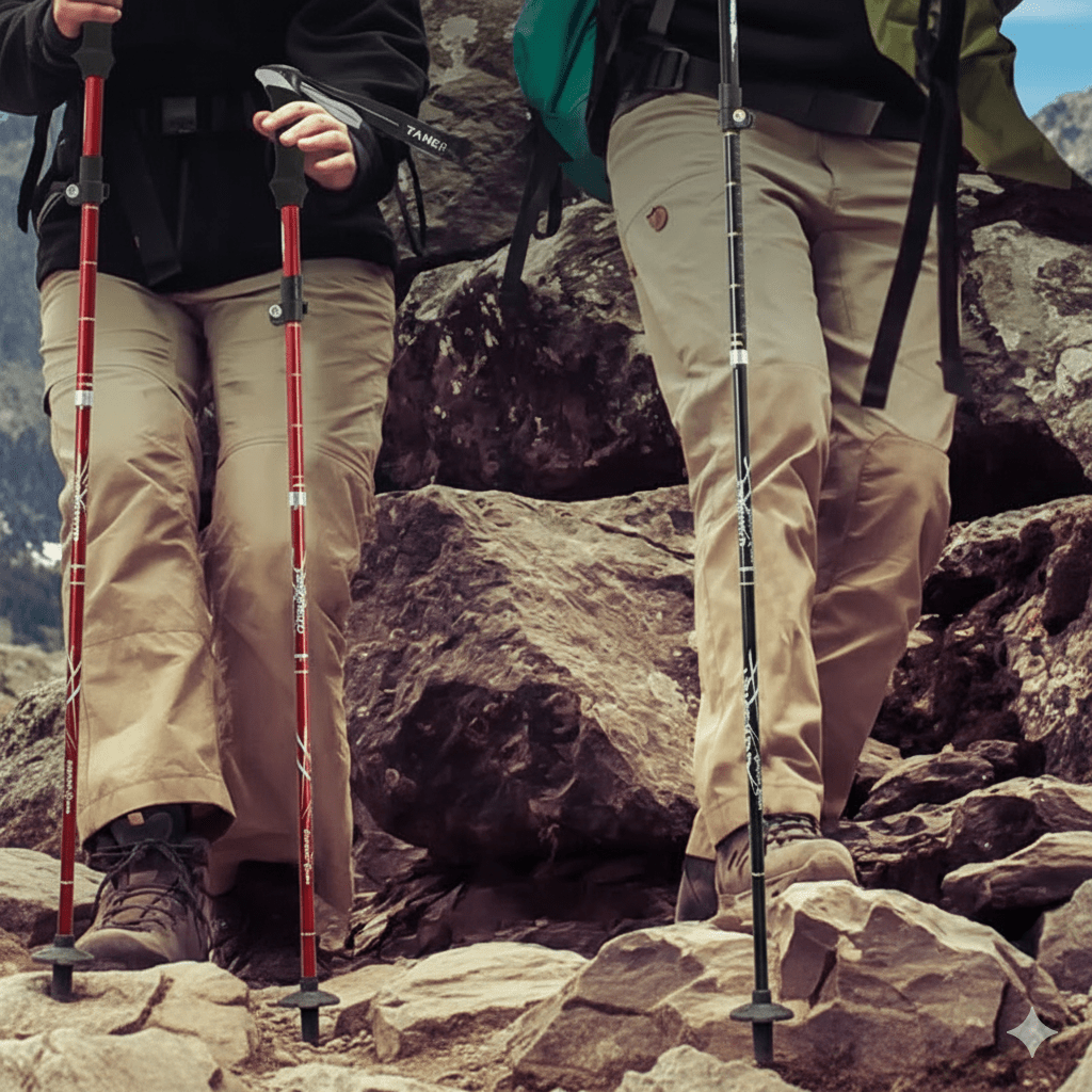 Leichtgewichtige Falt-Trekkingstöcke – Ideal für Wanderungen und Camping