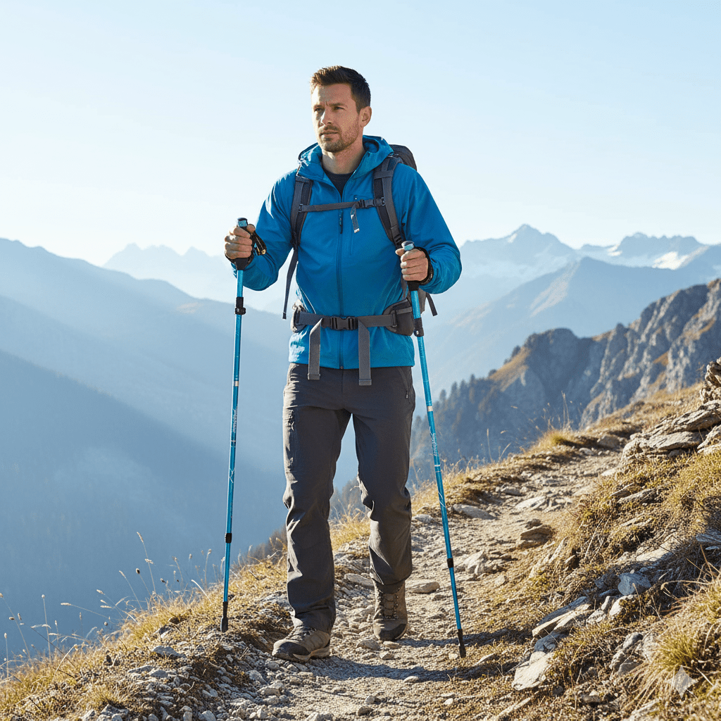 Leichtgewichtige Falt-Trekkingstöcke – Ideal für Wanderungen und Camping