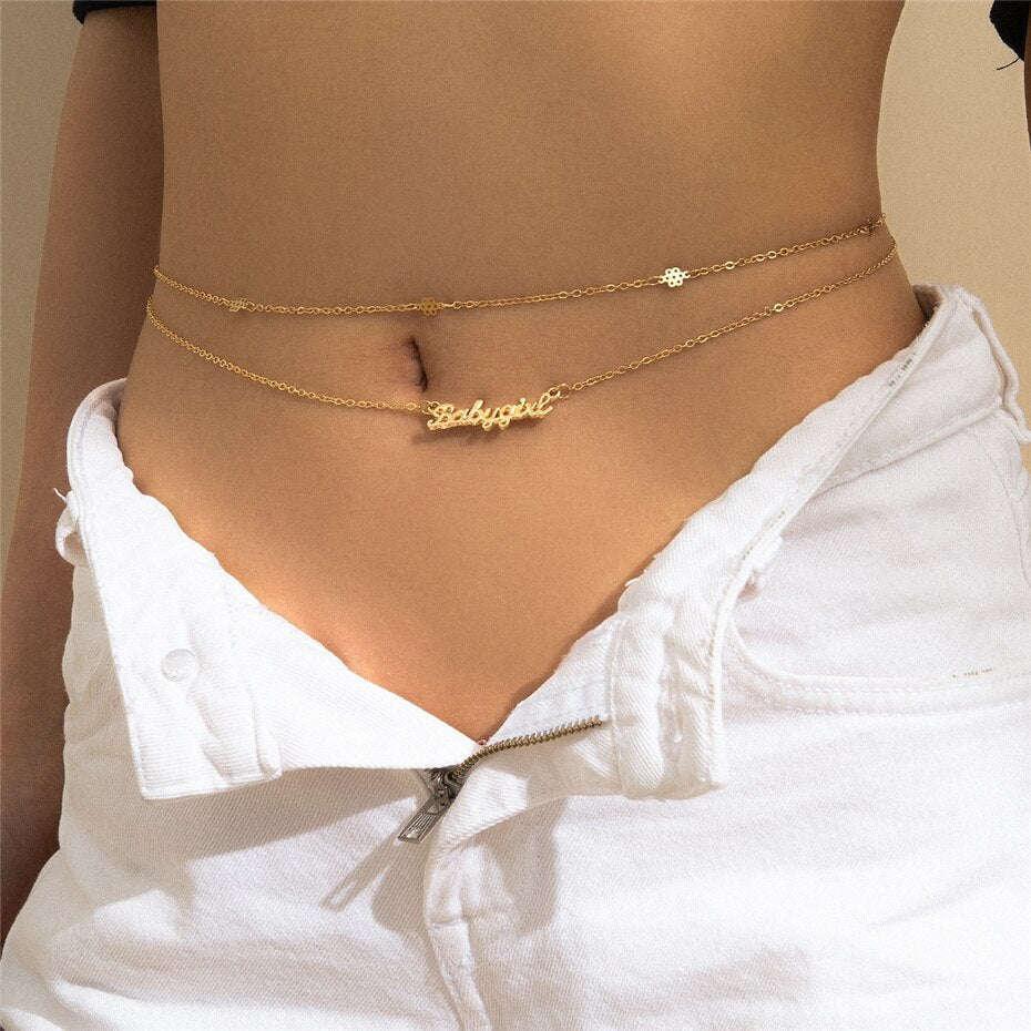 Sommerliche Eleganz mit der GlanzKette für den Bauch