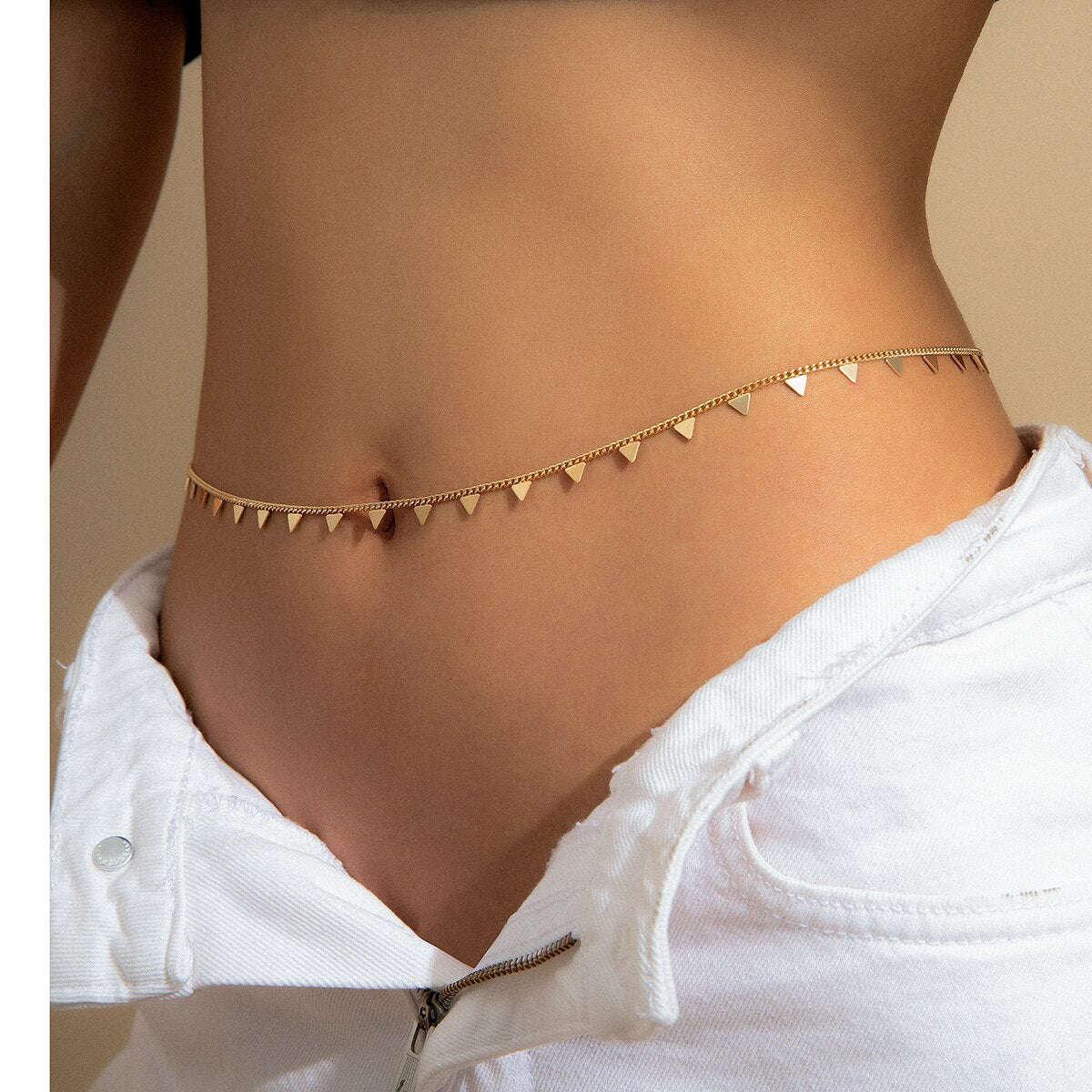 Sommerliche Eleganz mit der GlanzKette für den Bauch