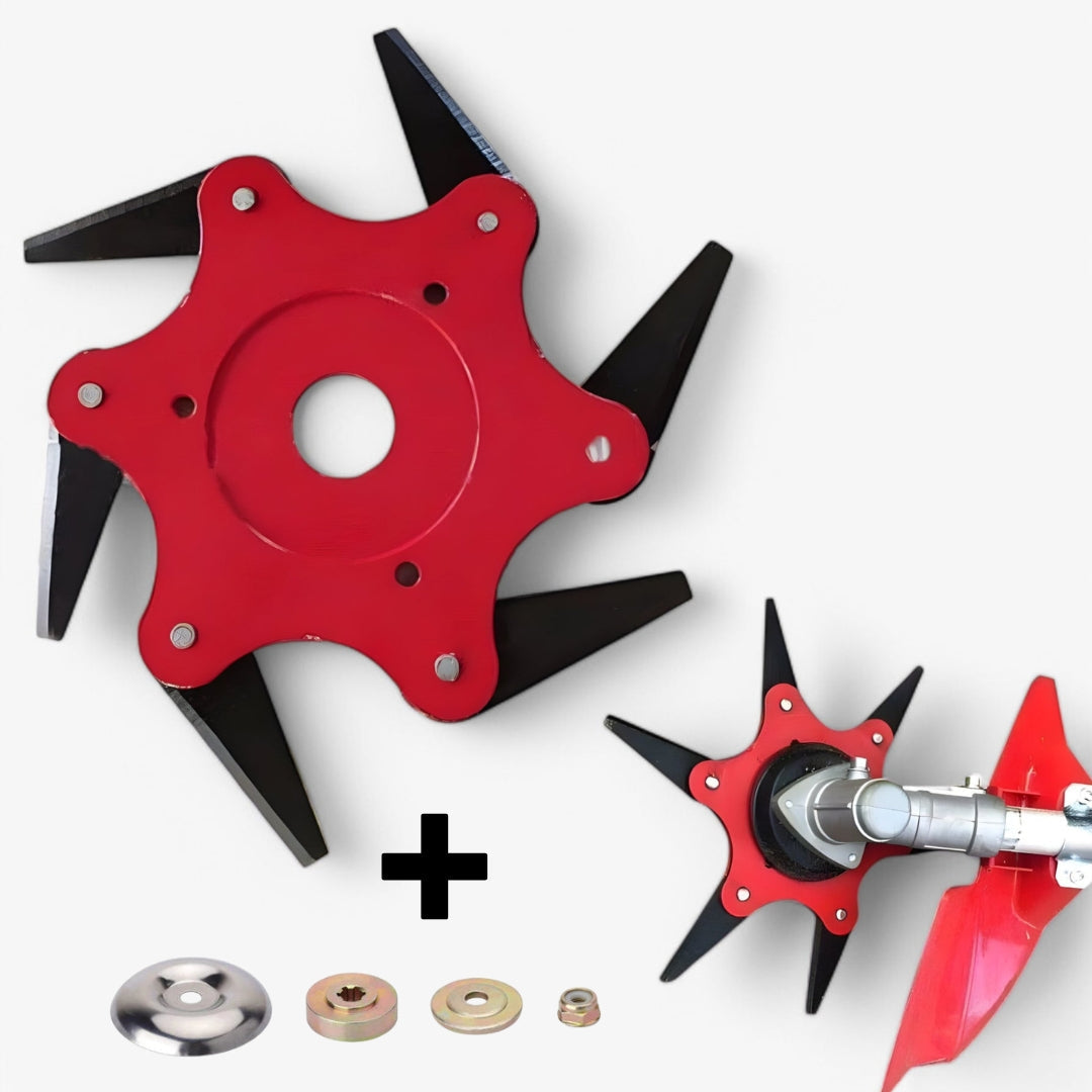 Vielseitiger 6-Klingen Schneidkopf für perfekte Gartenpflege