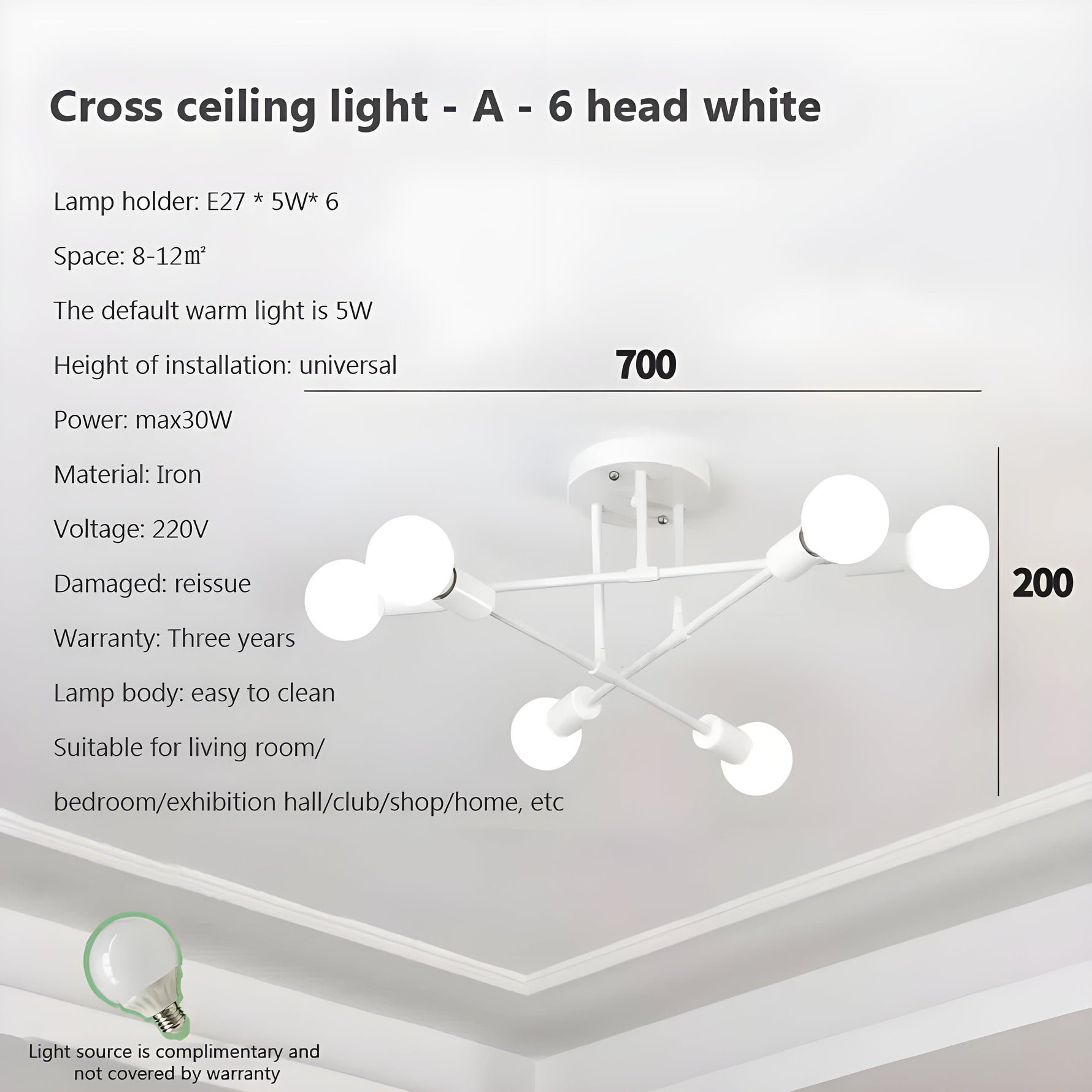 Kreative LED Hängeleuchte – Vintage Antik Gold Kronleuchter für Wohn- und Esszimmer