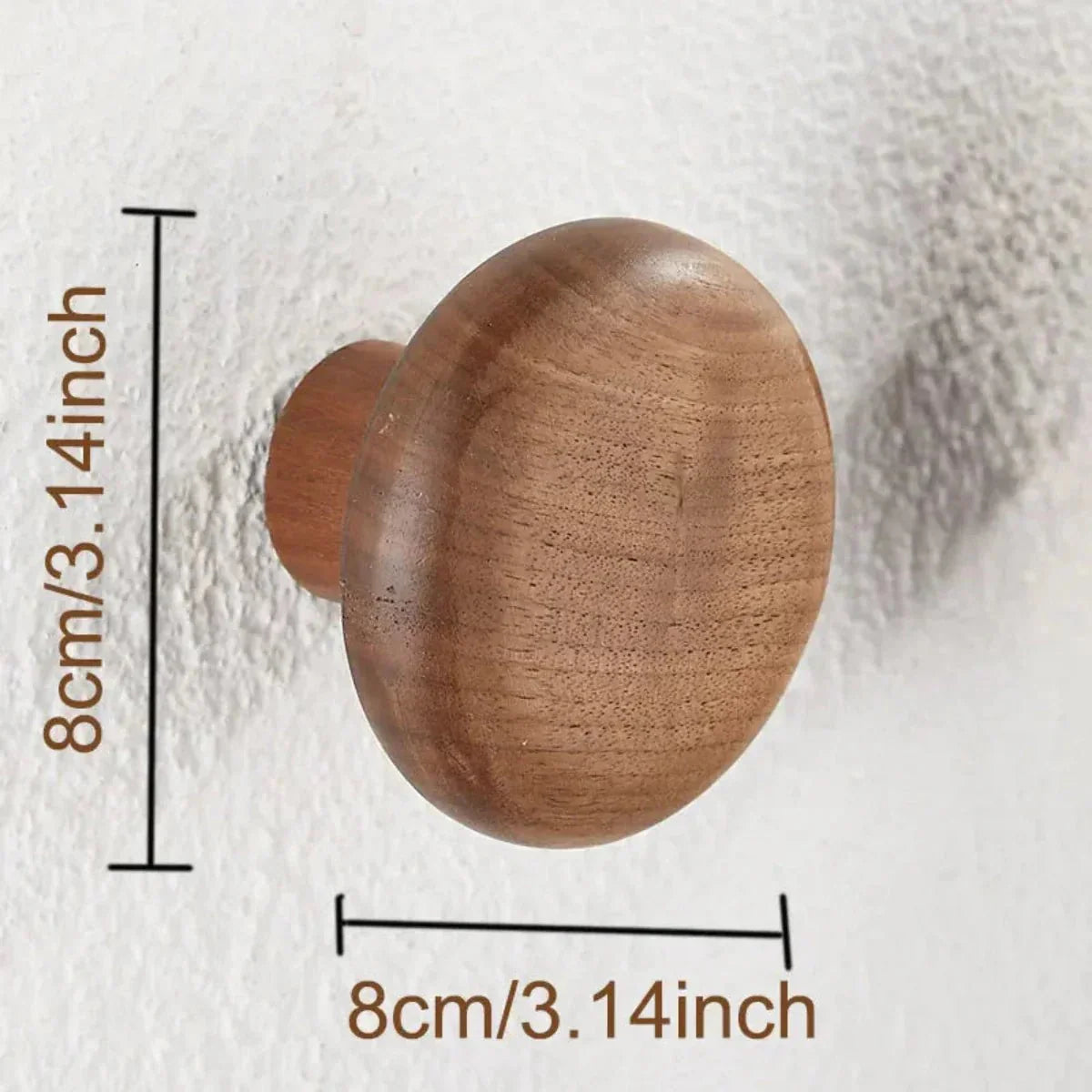 Elegant wall hooks made of fine wood for stylish storage