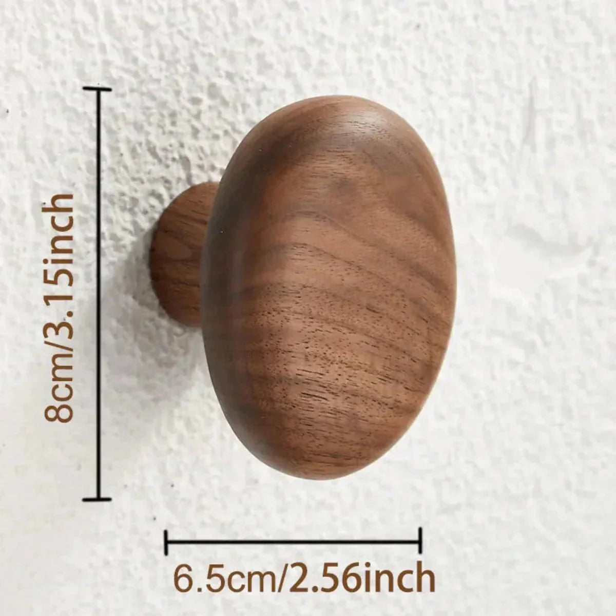 Elegant wall hooks made of fine wood for stylish storage
