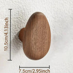 Elegant wall hooks made of fine wood for stylish storage