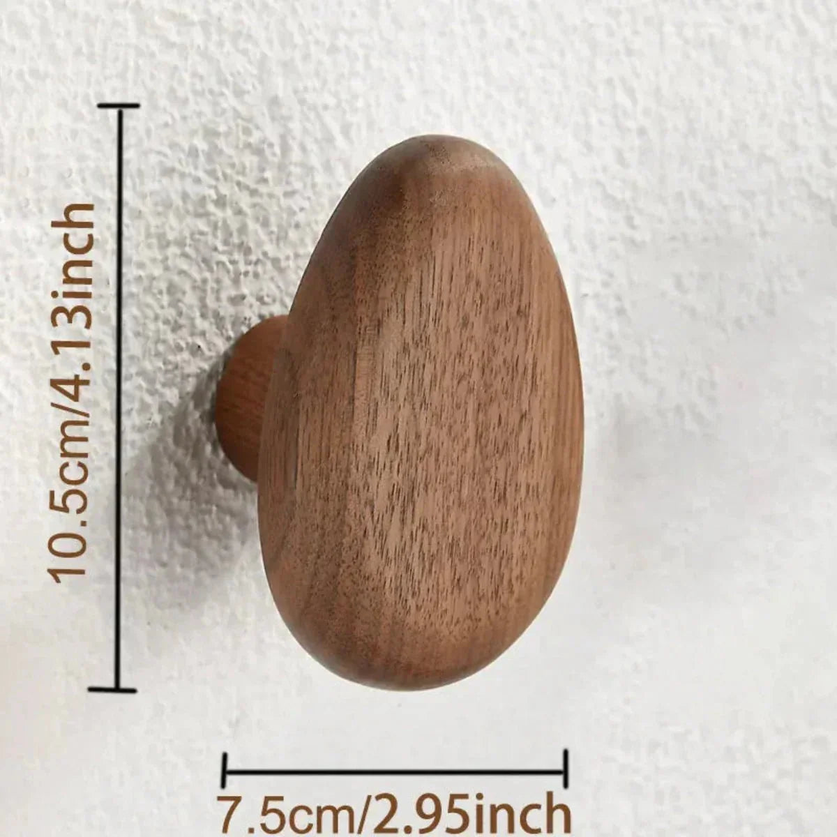 Elegant wall hooks made of fine wood for stylish storage