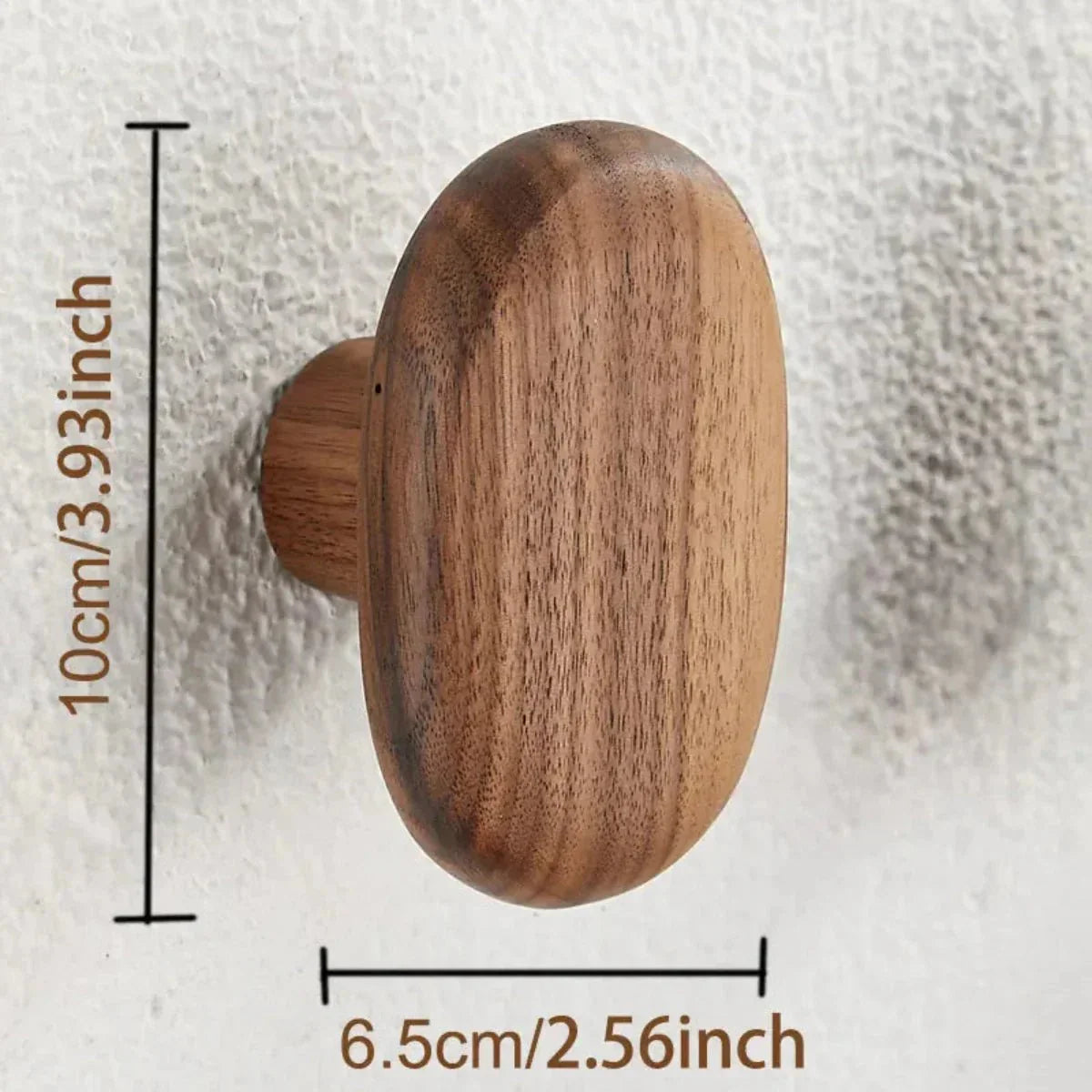 Elegant wall hooks made of fine wood for stylish storage