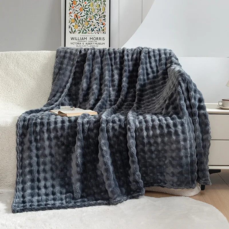 Soft Flannel Blanket for Home - Cozy Plush Comfort
