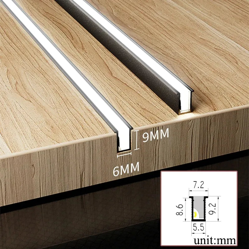 Elegante LED Unterbauleuchte mit anpassbarer Länge