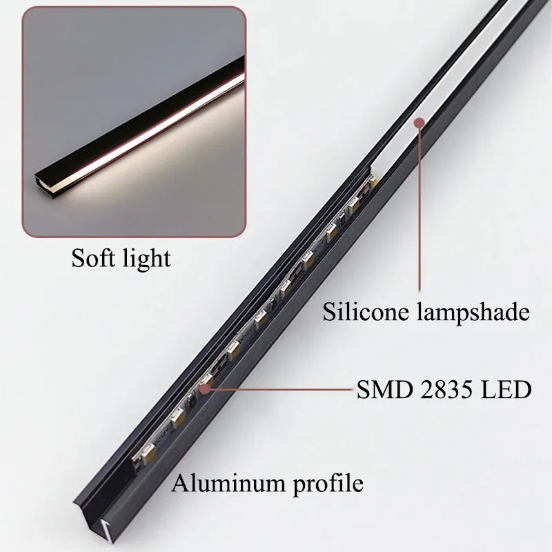 Elegante LED Unterbauleuchte mit anpassbarer Länge