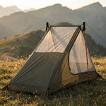 Backpacking Mesh Tent for One with Trekking Pole