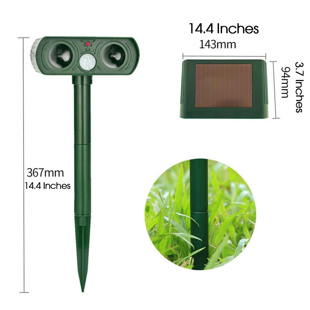 Pet-Friendly Solar Ultrasonic Animal Repeller for Your Garden