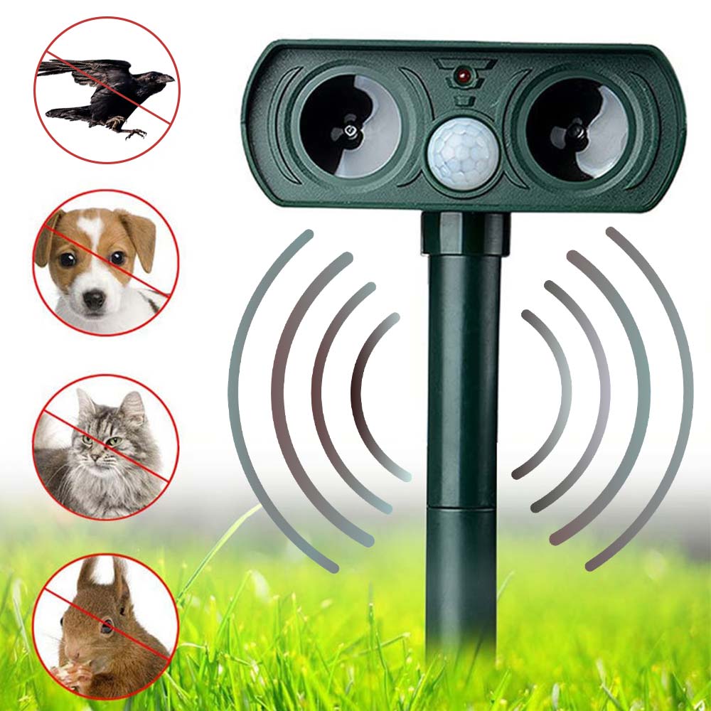 Pet-Friendly Solar Ultrasonic Animal Repeller for Your Garden
