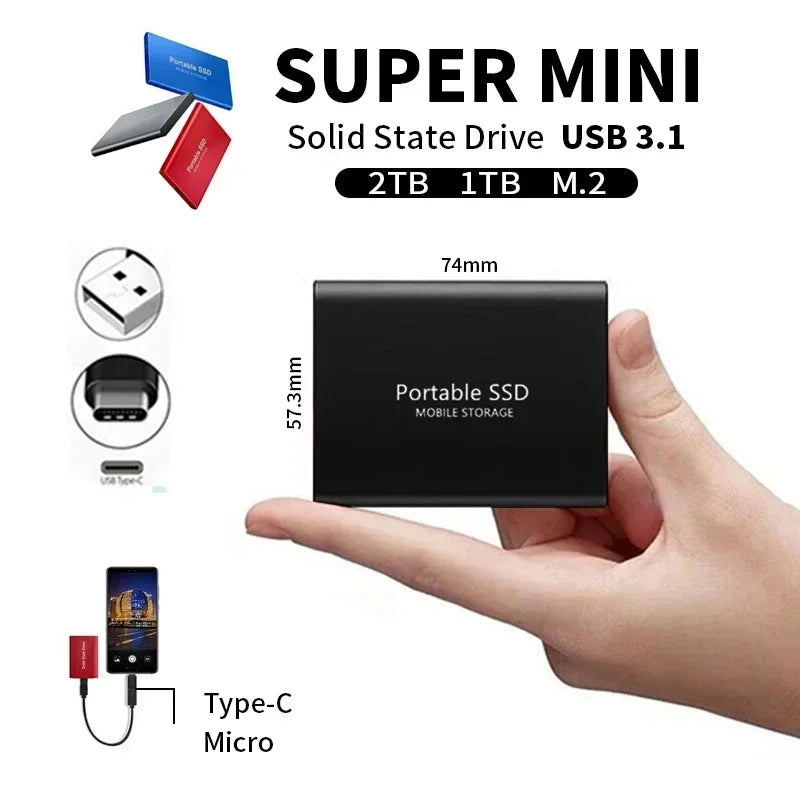 Portable External SSD - High-Speed Data Storage Solution for Users
