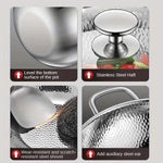 Round Bottom Wok in Uncoated Titanium for Induction Cooking