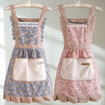 Floral Design Adjustable Apron for Cooking - Unisex Kitchen Wear
