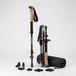 Collapsible Hiking Poles Set for Trails and Trekking - Unisex