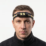 Rechargeable Dual-LED Headlamp for Outdoor Use - Unisex Design