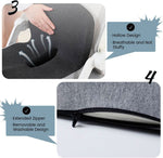 Memory Foam Seat Cushion for Back Pain Relief - Unisex Ergonomic Design