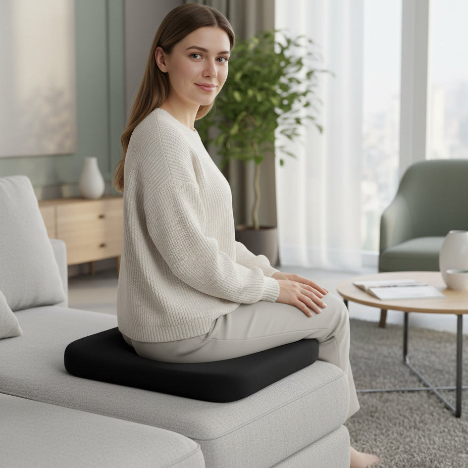 Ergonomic Non-Slip Seat Cushion for Comfortable All-Day Use - Unisex