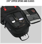 Expandable Travel Backpack for All Genders with USB Charging Port