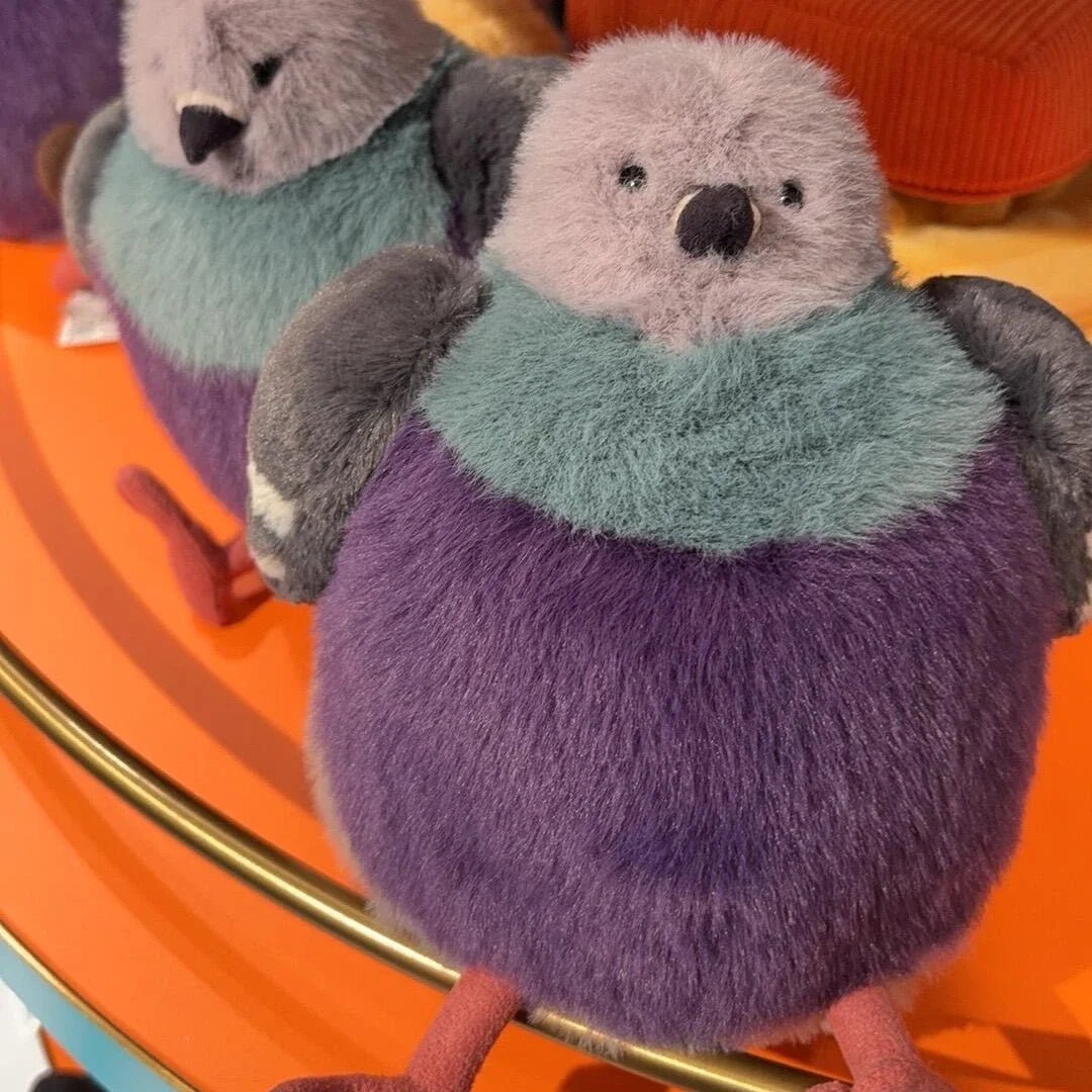 Fluffy Plush Pigeon Toy for Comfort and Cuddling – Unisex