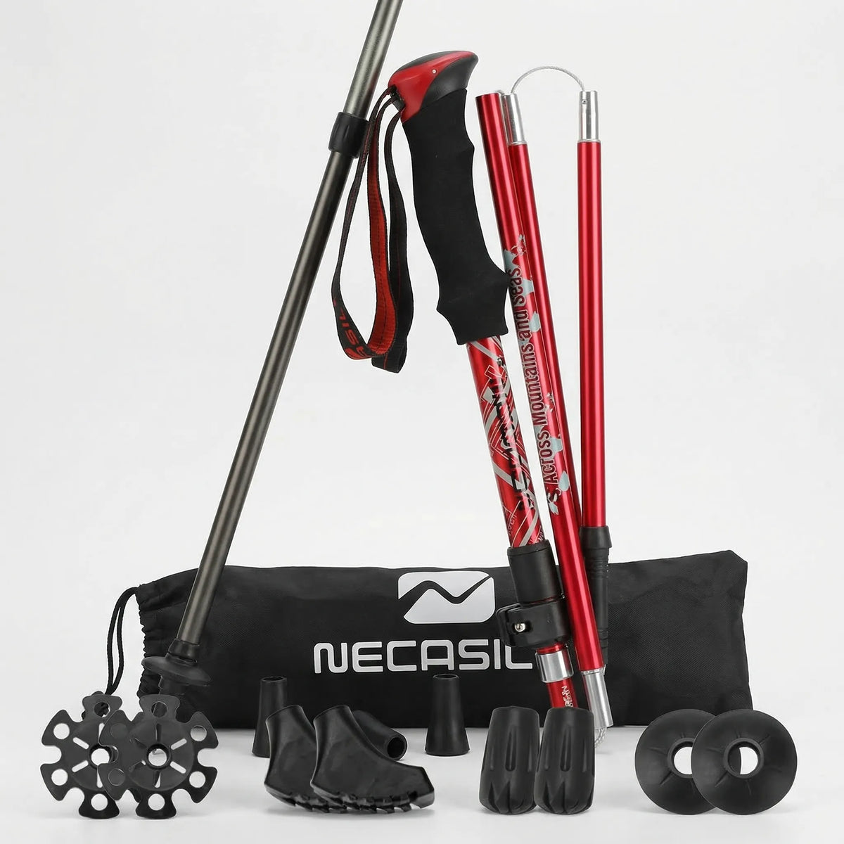 Adjustable Collapsible Trekking Poles for Men and Women