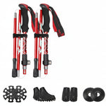 Foldable Hiking Poles for Outdoor Adventures - Unisex Design