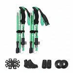 Foldable Hiking Poles for Outdoor Adventures - Unisex Design
