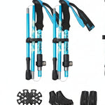 Foldable Hiking Poles for Outdoor Adventures - Unisex Design