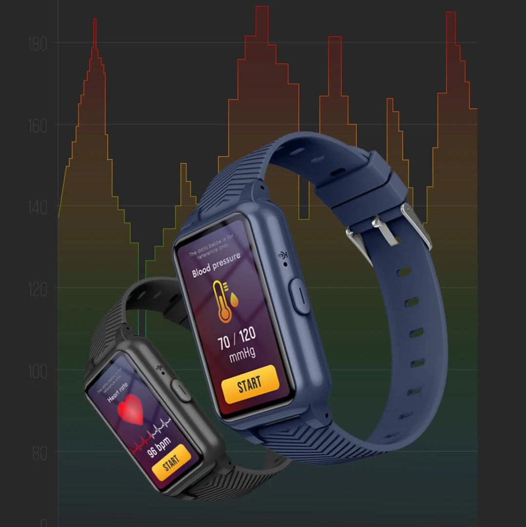 GPS Smartwatch for Seniors with Fall Alert and Emergency Button