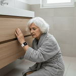 GPS Smartwatch for Seniors with Fall Alert and Emergency Button