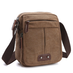 Canvas Crossbody Bag for All Genders with Various Compartments