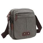 Canvas Crossbody Bag for All Genders with Various Compartments