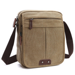 Canvas Crossbody Bag for All Genders with Various Compartments