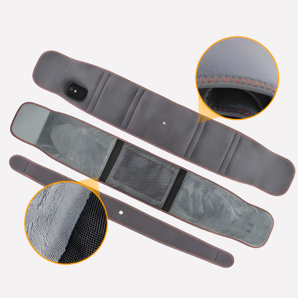 Waist Massage Belt with Infrared Heating for Unisex Pain Relief