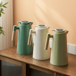 Insulated Carafe for All with Temperature Display and Wooden Handle