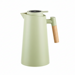 Insulated Carafe for All with Temperature Display and Wooden Handle