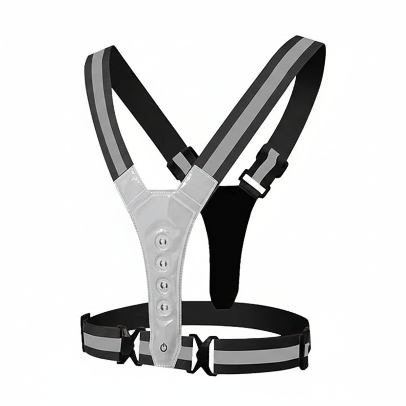 Reflective Running Vest for Unisex - LED Safety Gear for Nighttime