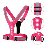 Reflective Running Vest for Unisex - LED Safety Gear for Nighttime