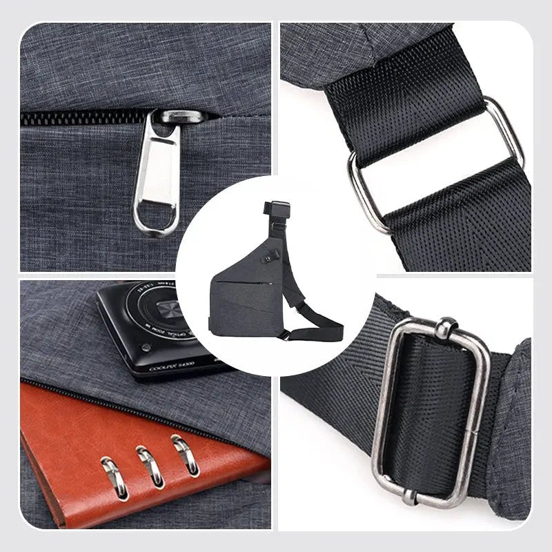 Lightweight Crossbody Shoulder Bag for All Genders – Anti-Theft Design