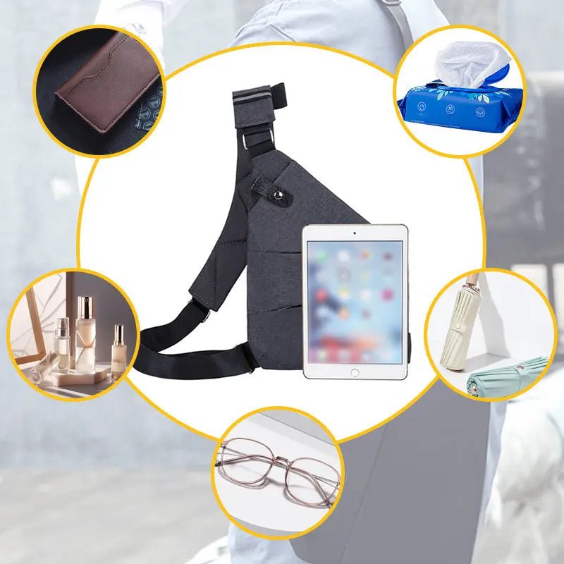 Lightweight Crossbody Shoulder Bag for All Genders – Anti-Theft Design