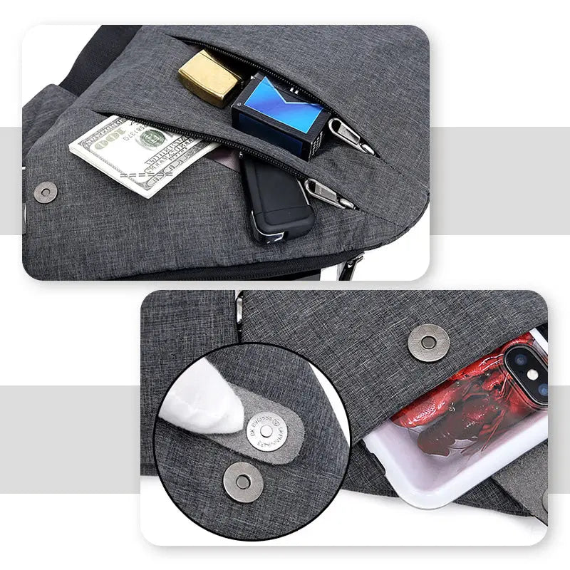 Lightweight Crossbody Shoulder Bag for All Genders – Anti-Theft Design