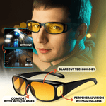 HD Lens Night Vision Glasses for Unisex Driving – Glare Reduction
