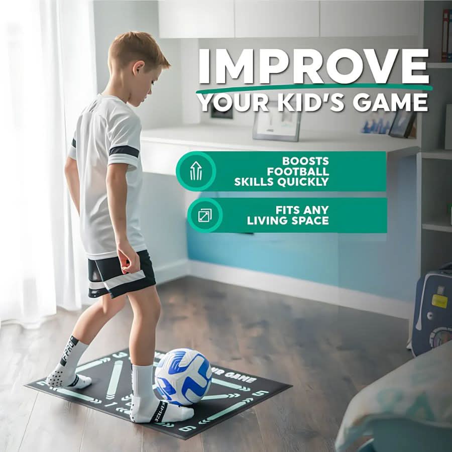 Soccer Practice Mat for Ball Control and Skill Development - Unisex, Non-Slip