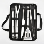 Portable BBQ Tool Kit for Outdoor Grilling - Unisex Accessory