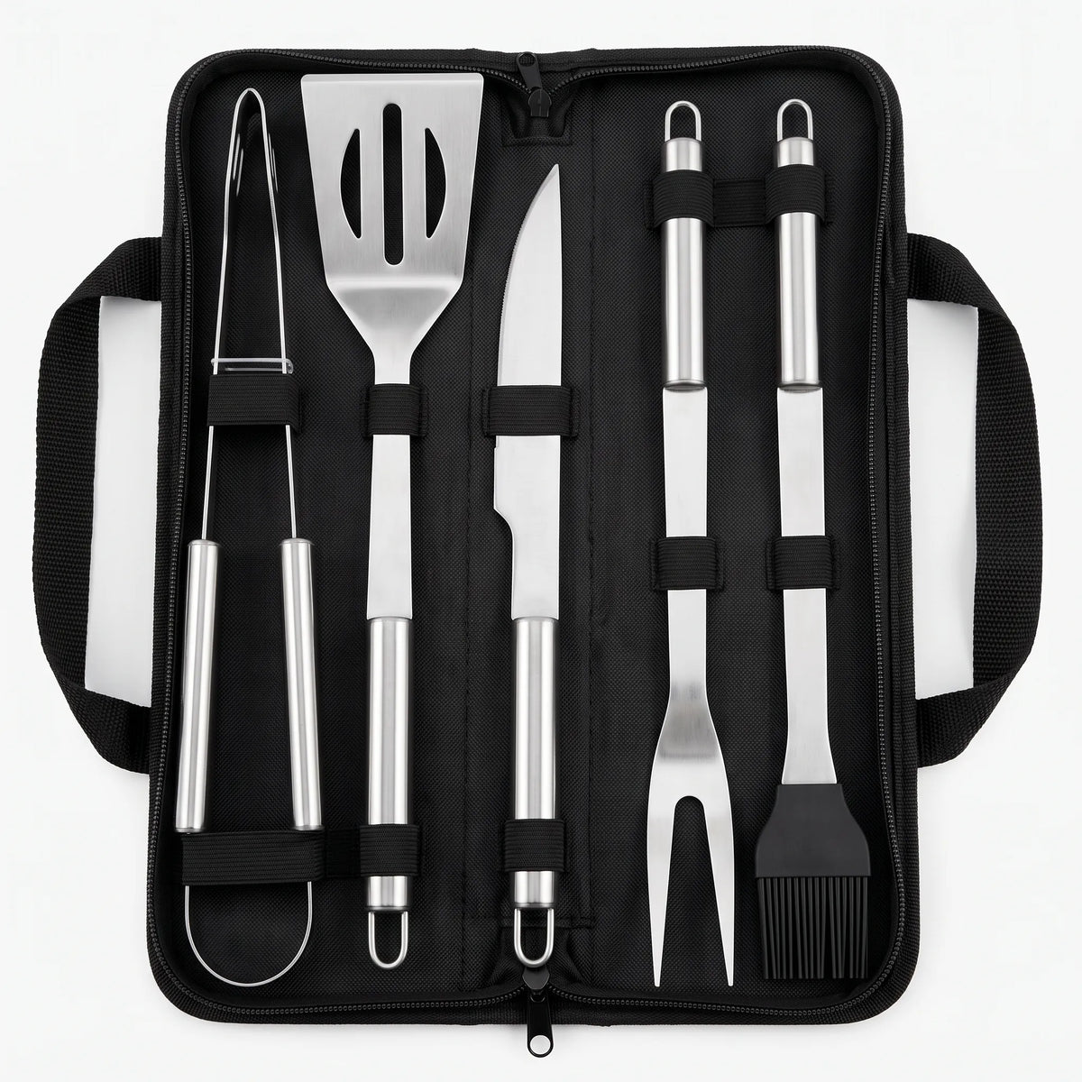 Portable BBQ Tool Kit for Outdoor Grilling - Unisex Accessory
