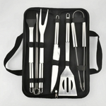 Portable BBQ Tool Kit for Outdoor Grilling - Unisex Accessory